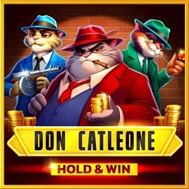 Ο Don Catleone, ένας κουλοχέρης με θέμα τη μαφία, κρατά χρυσά νομίσματα.