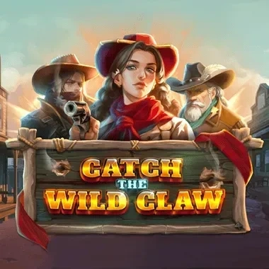 Άγρια Δύση, τρεις φιγούρες με όπλα, τίτλος "Catch the Wild Claw